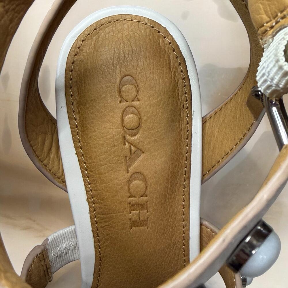 Coach Q8936 Isabel Studded Leather Stiletto 6.5B - Picture 9 of 11